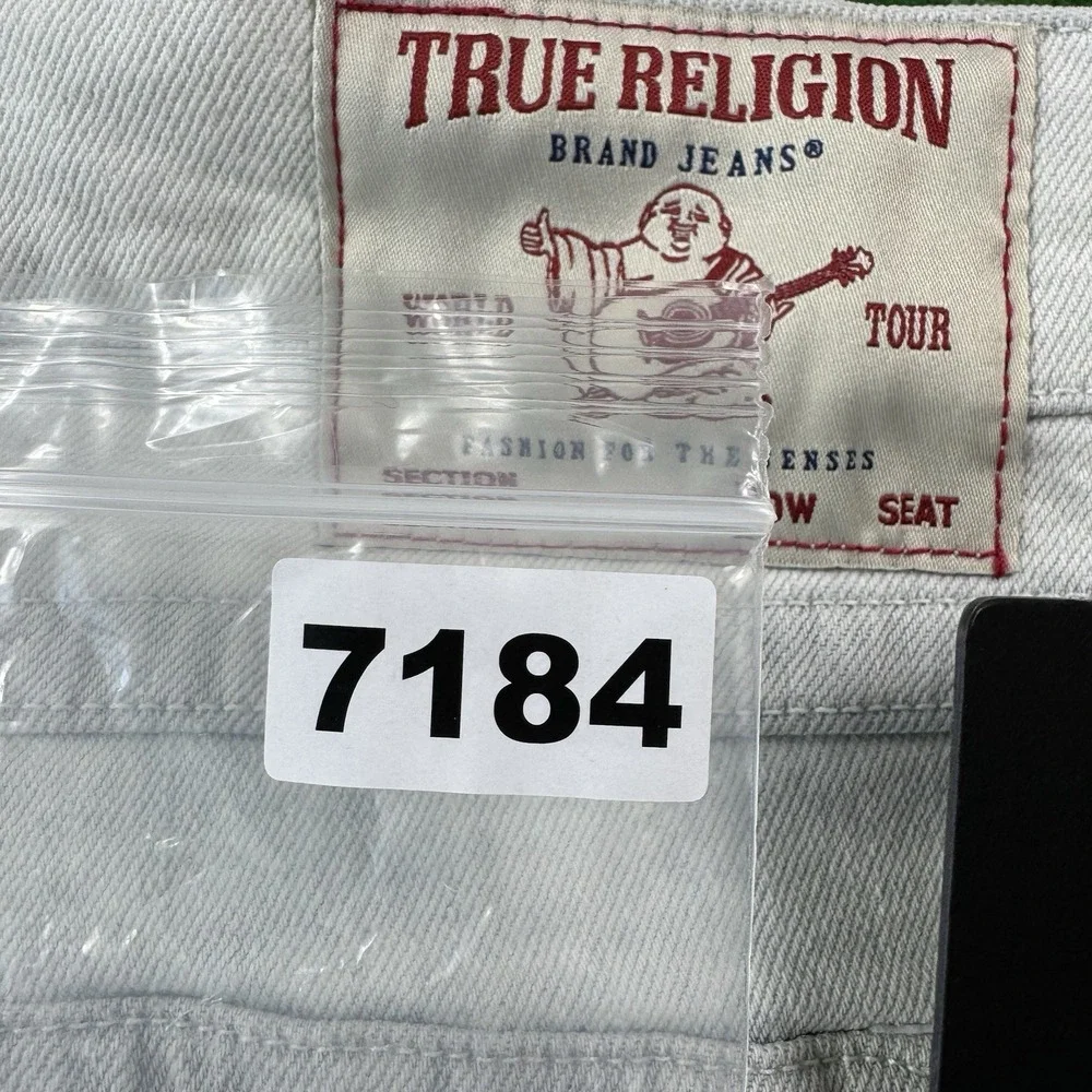 True Religion Ricky Flap SN Railroad Tie Dye Wash Mens Jeans Size 40x34 NWT